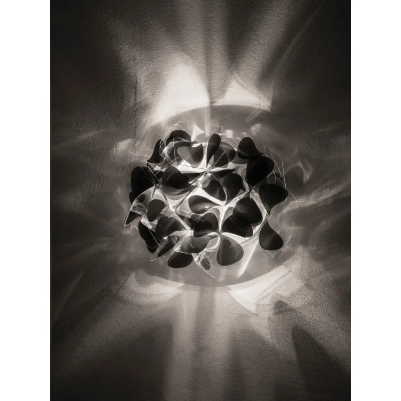 Modern simplicity, bedroom bedside aisle petal lamp, decorative wall