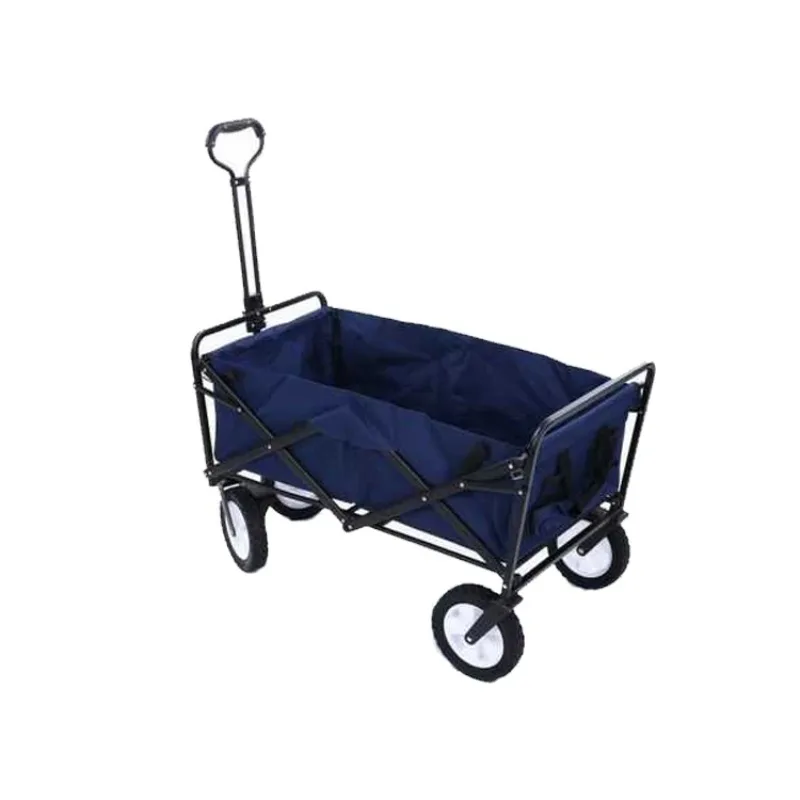 

220LBS Navy Blue Heavy Duty Outdoor BBQ Kids Camping Collapsible Garden Foldable Folding Wagon