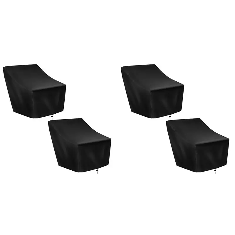 HRBAJ-Patio Chair Covers,4 Pack Waterproof Outdoor Lounge Deep Seat Furniture Cover,Single Garden Sofa Chair Cover 27X31x40in