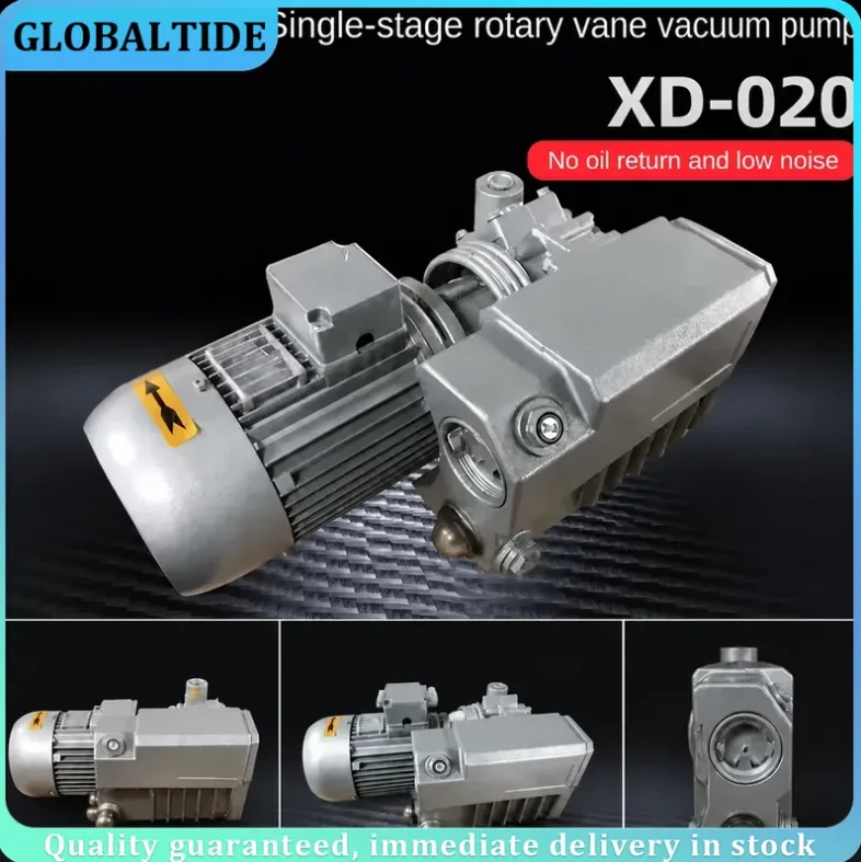 220V 380V 0.75kw 0.9kw Rotary Vane Vacuum Pump Suction Machine Motor Industrial Air Compressor High Pressure Oil Sealed