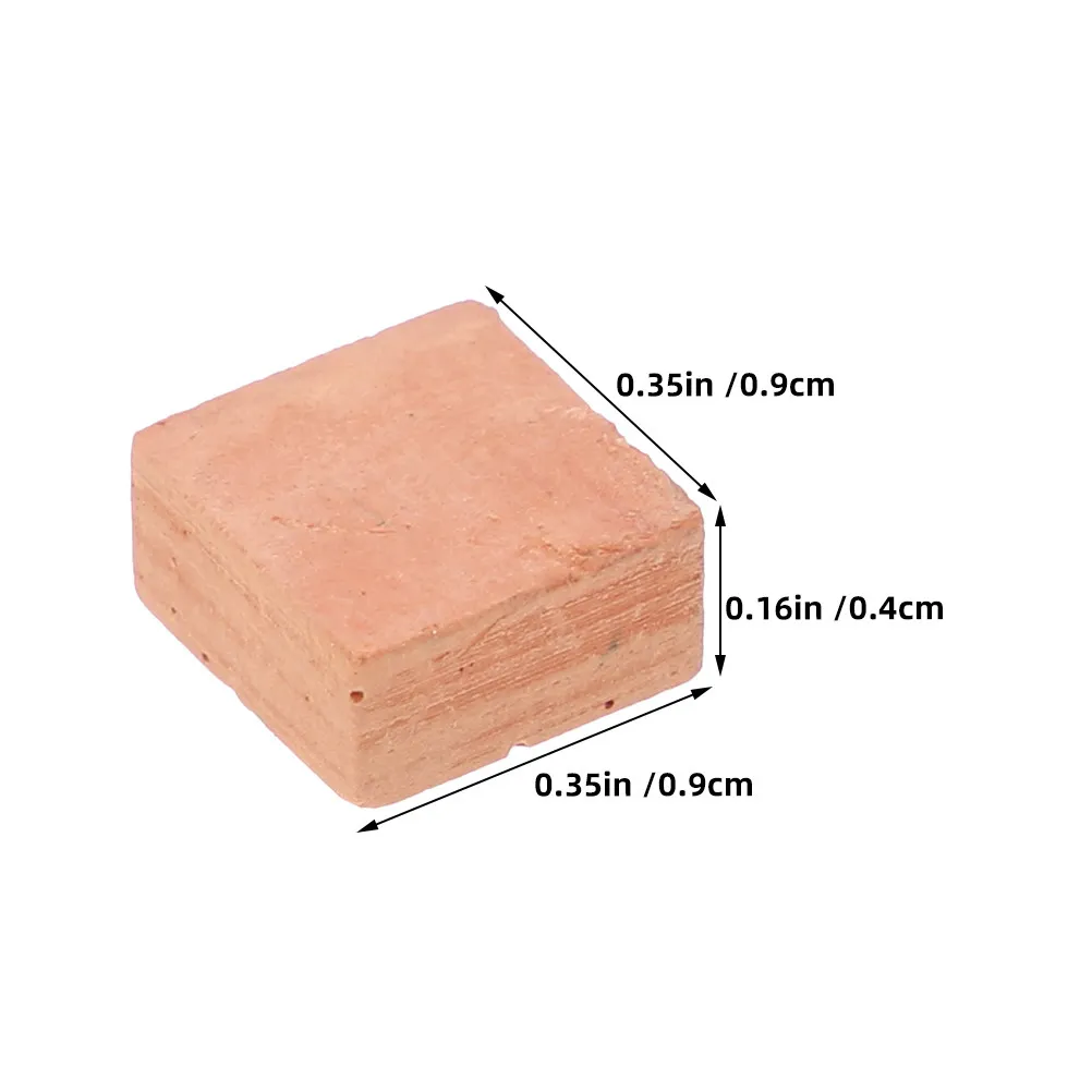 30 szt. Mini Czerwone Cegły Symulowane Cegły z Gliny Zestaw do Budowy Domków DIY Akcesoria do Sztucznych Scen Mikro Krajobraz