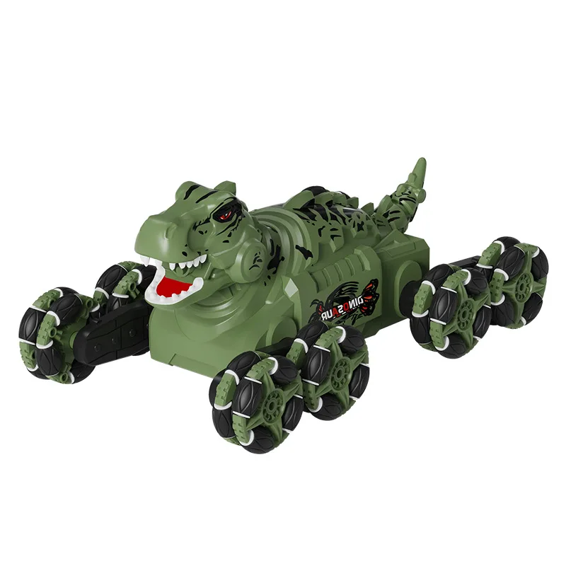 Remote controlled dinosaur car 2.4G-8 wheel stunt, with spray, gesture sensing and four-wheel drive climbing children's toys