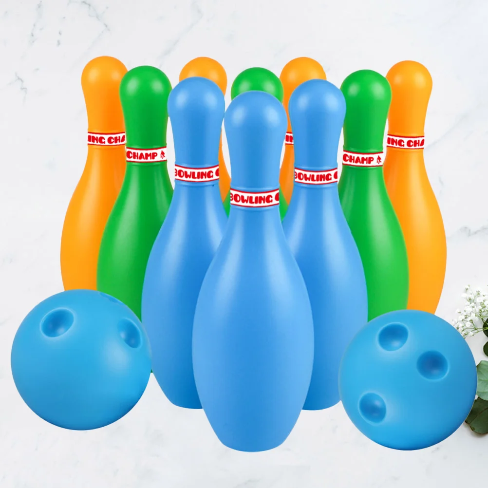 Kids Toys Games Bubble for Bath Soft Storage Bowling Pins Gutterball Funny Casual