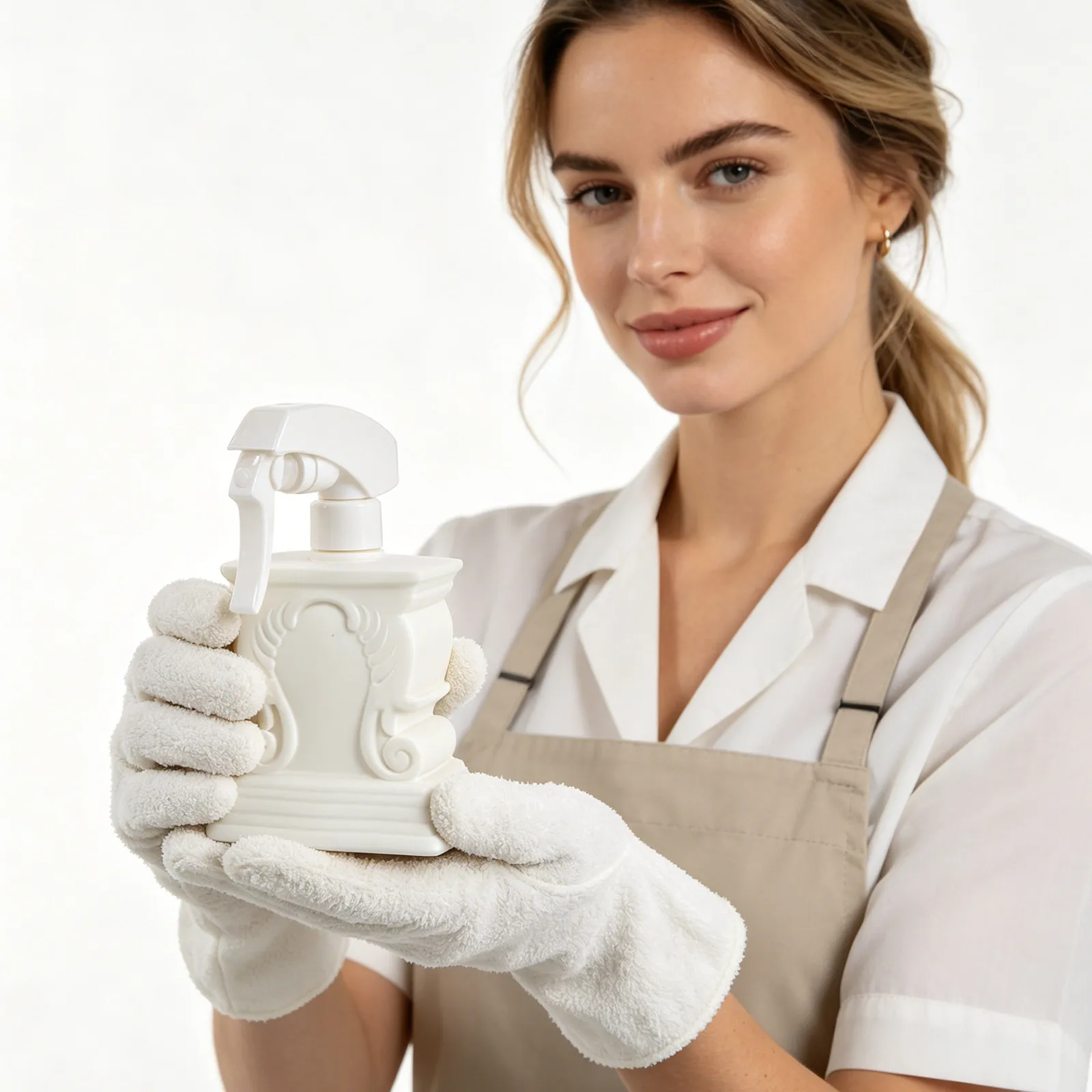 Plastic Household Spray Bottle Embossed 400Ml Dilution Mist Sprayer Refillable Cleaning Liquid Spray for Pet Homes Kitchen