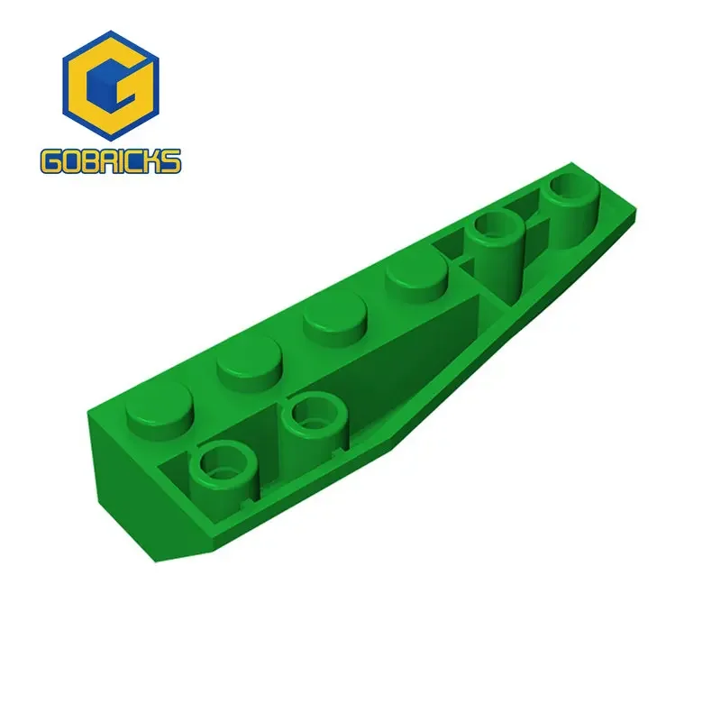 Gobricks 1 Pcs MOC Right Wedge Curved Inverted 6 x 2 Bricks Compatible With 41764 Model Building Blocks Parts Kids Birthday Toys