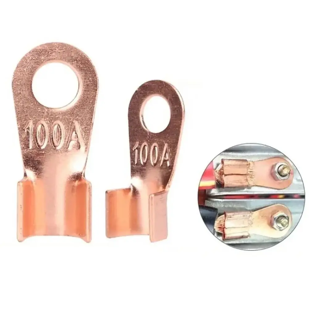 5/10Pcs OT Type OT Wire Nose Terminal Crimp Copper 10A-400A OT Cable Connector Kit 1.5-16mm2 Bolt Hole OT Lugs Ring Crimp