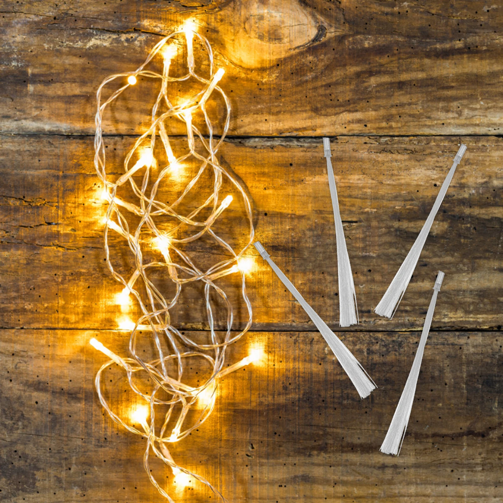 

50Pcs Fiber Optic Wands Decors for Disco Centerpieces Party Layout Props Desktop Decorations Glowing String Light Poles Indoor