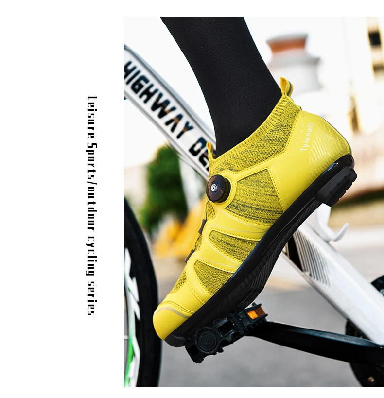 Männer MTB Radfahren Schuhe Atmungsaktive Stollen Rennrad Schuhe Racing Geschwindigkeit Turnschuhe Frauen Mountainbike Schuhe für Shimano SPD SL – Detail 16
