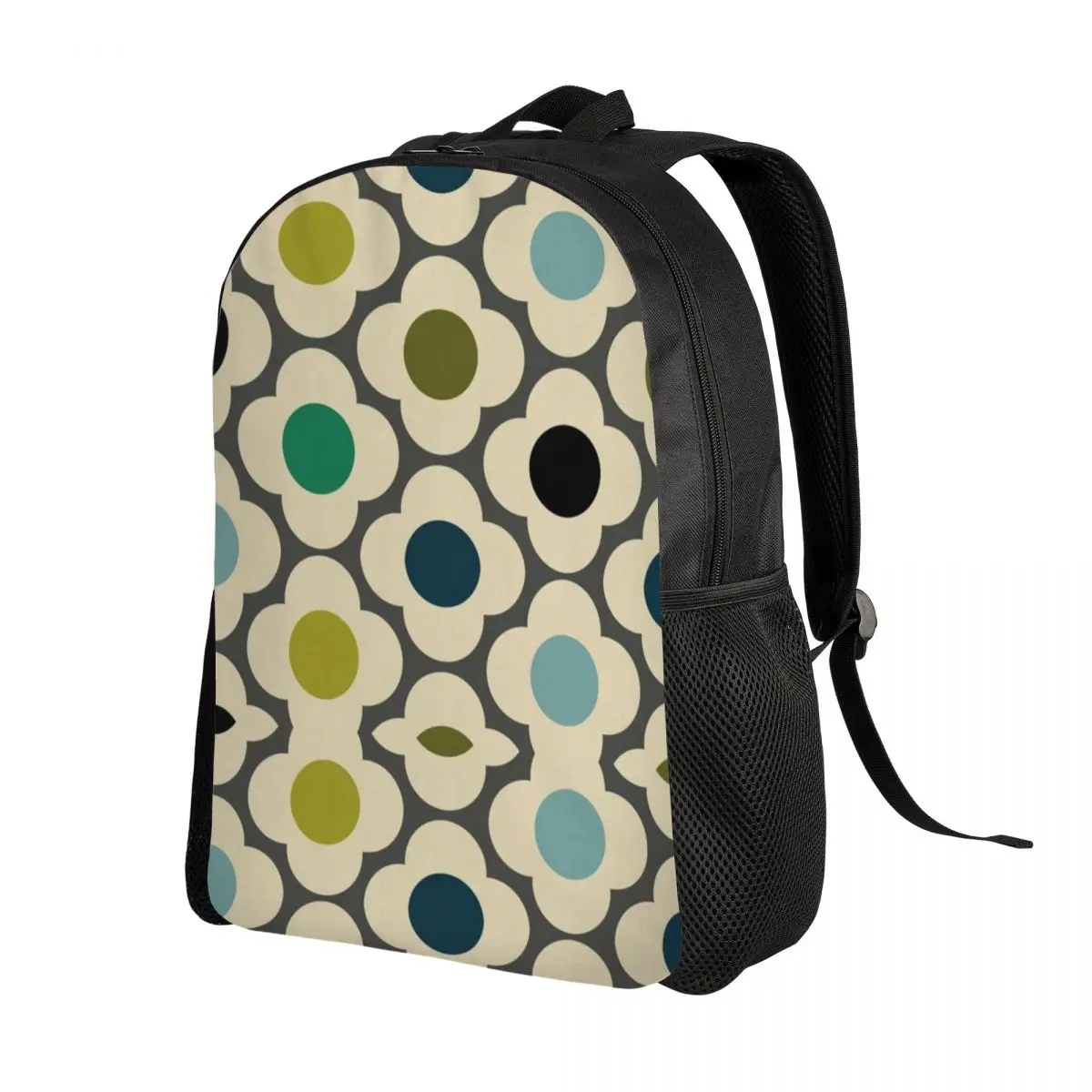 Orla Kiely Flowers Abstract Backpack for Women Men Waterproof School College Geometric Bag Printing Bookbags