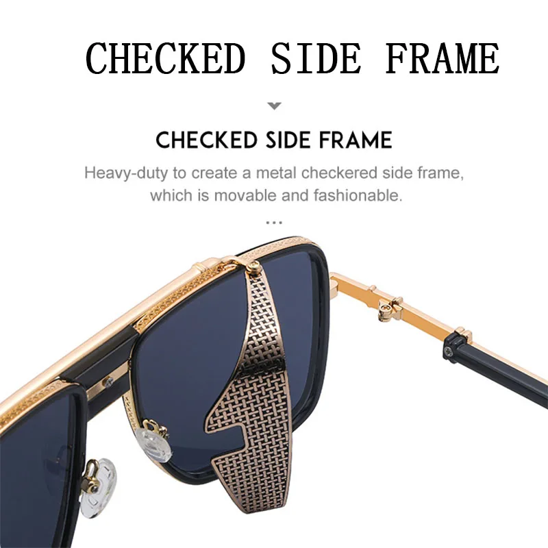 Steampunk Sunglasses For Men Polarized Glasses Punk Sunglasses Women Vintage Oculos Lunette De Soleil Homme Dropshipping Lentes