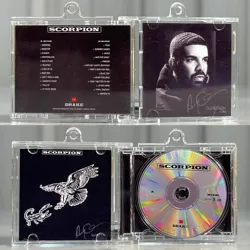 Rap Drake MINI Music CD NFC Keychain Scorpion Album Play Songs Necklace Cosplay Keyring Acrylic Pendant DIY Bracelet Accessories