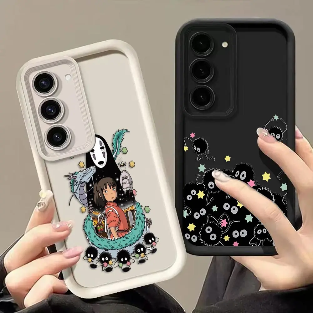 Phone Case For Samsung Galaxy S26 S25 S24 S23 S22 S21 FE S20 ULTRA PLUS Silicone Case Shell Funda Cover Spiriteds Aways Totoros