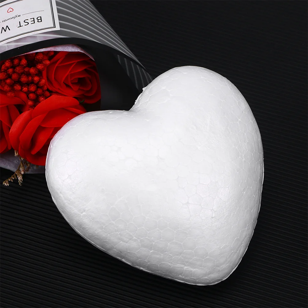 

100Pcs Heart Shape Foams Balls Blank DIY Wedding Valentine Party Decoration Craft Supplies Heart Shape Foams Balls