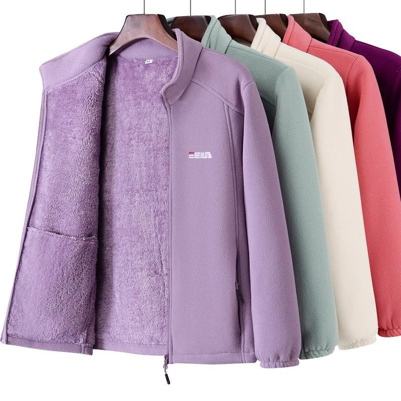 Ropa de talla grande 2025, ropa para mujeres mayores de mediana edad, Otoño Invierno, cárdigan de lana gruesa, suéter, abrigo superior, informal, Flee grande