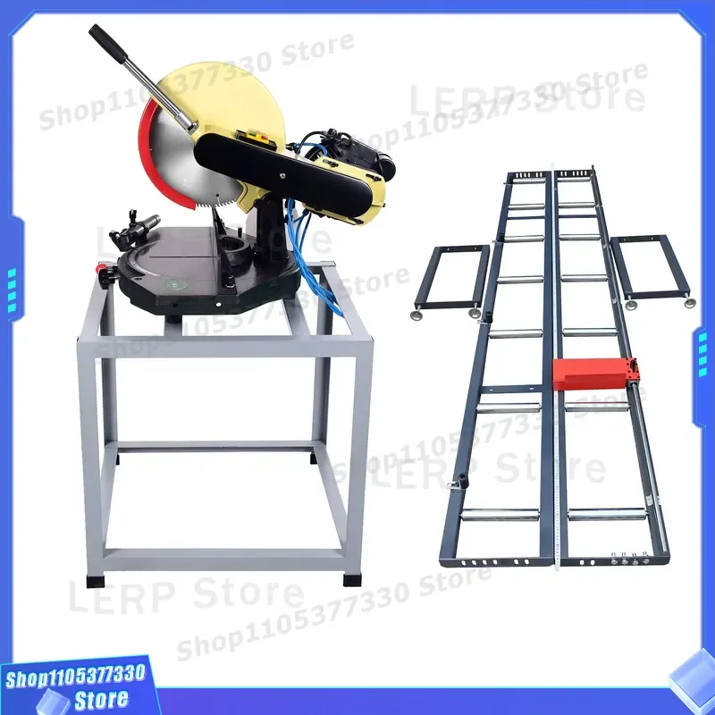 12 Inch Vertical Frame Saw Precision Rotary Electric Wood Cutter 45 Degree 90 Degree Cutting Tool for DIY Carpentry Workshop