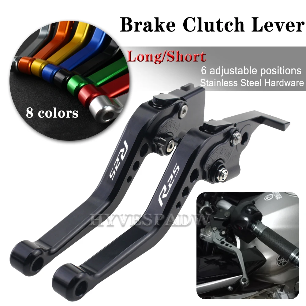 

Long And Short Brake Clutch Levers For YAMAHA YZF-R25 YZF R25 2014-2020 Motorcycle Accessories Handles Lever