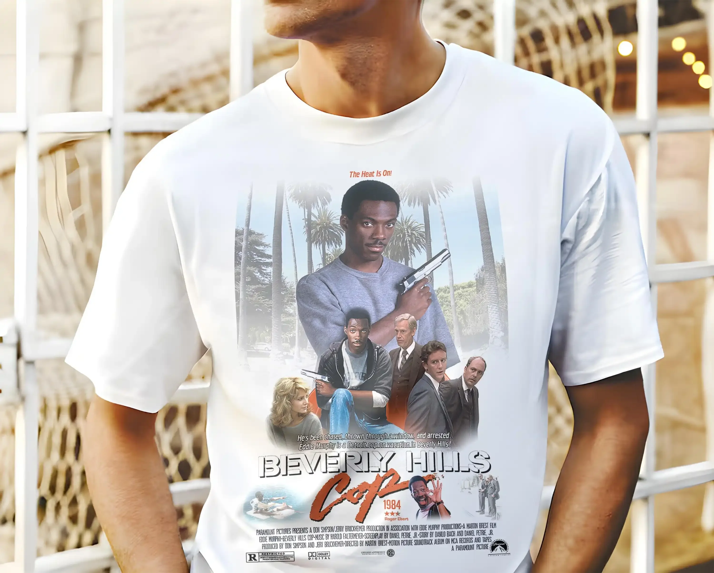 Beverly Hills Cop V16 Vintage Movie Poster T Shirt 8 Colors Film Lover All Sizes S 5XL