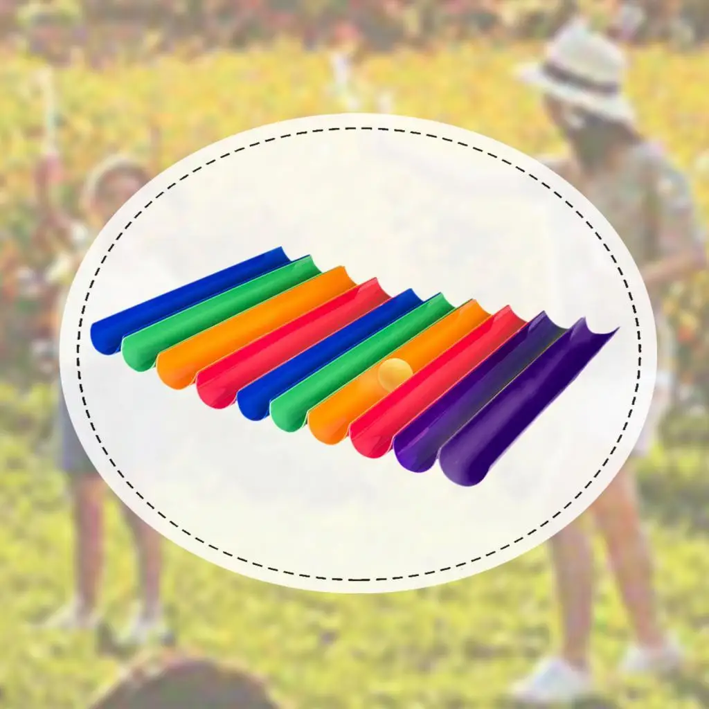 Pipeline Challenge Cooperation Training Toy for Team Building Activities Games Colorful Half Tubes Plastic Kit for Classroom