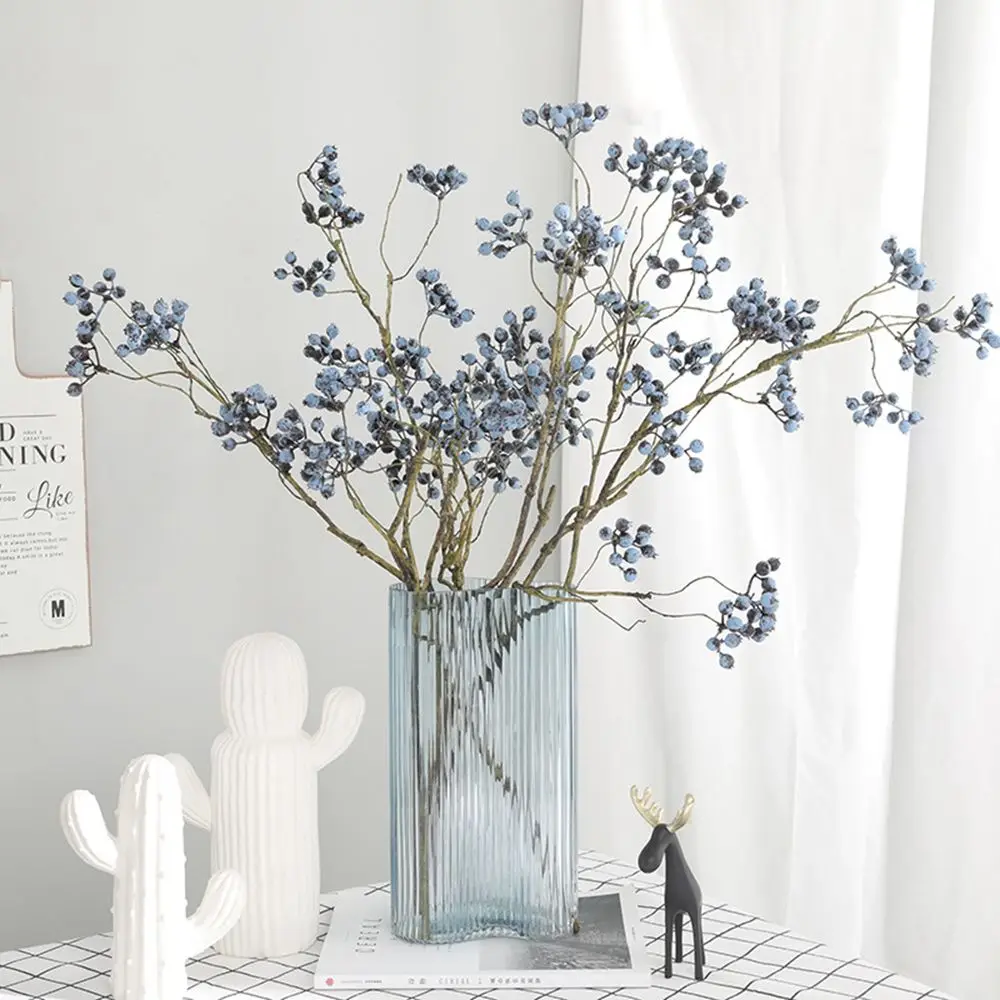 for Christmas Simulation Wedding Decoration Artificial Blueberry Branches Artificial Plants Party Decorations Home Decorations