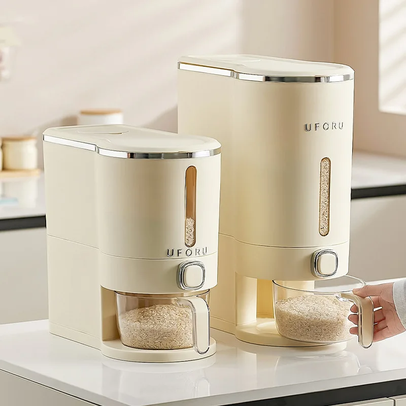 

5/10KG Rice Storage Container Dry Food Dispenser Moisture-Proof Insect-Proof Grain Powder Boxes Cereal Storage Box for Kitchen
