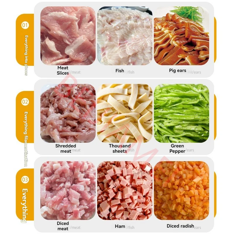 Electric Vegetable Cutter Machine Multifunctional Commercial Pepper Slicing Shredder Cutting Machine Scallion for Home Use