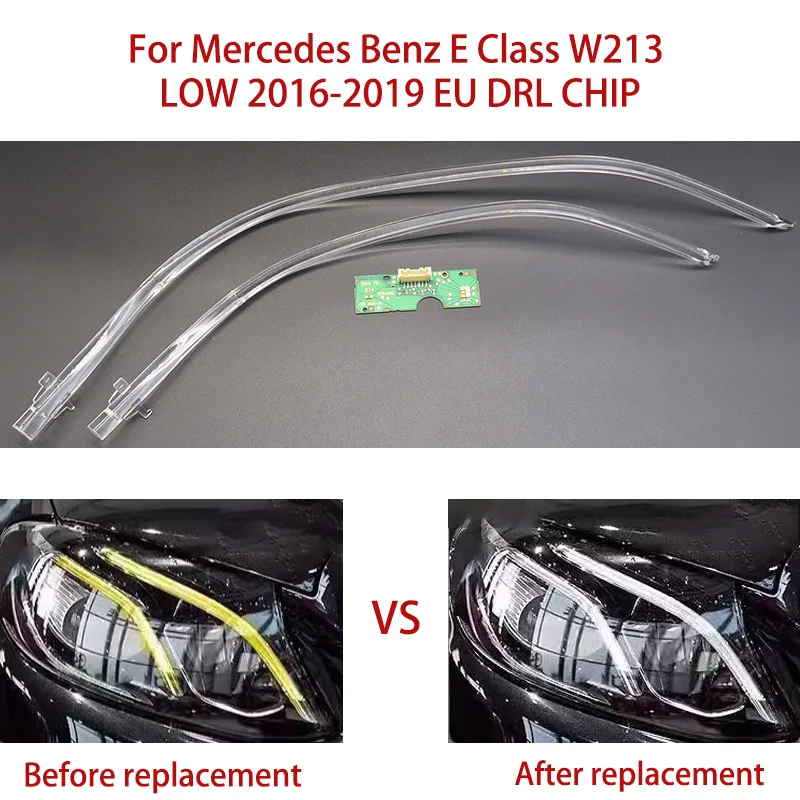 

Solve The Yellowing Not Brightness For Mercedes-Benz E-Class W213 2016-2019 European Ballast Angel Eye Car DRL CHIP White Light