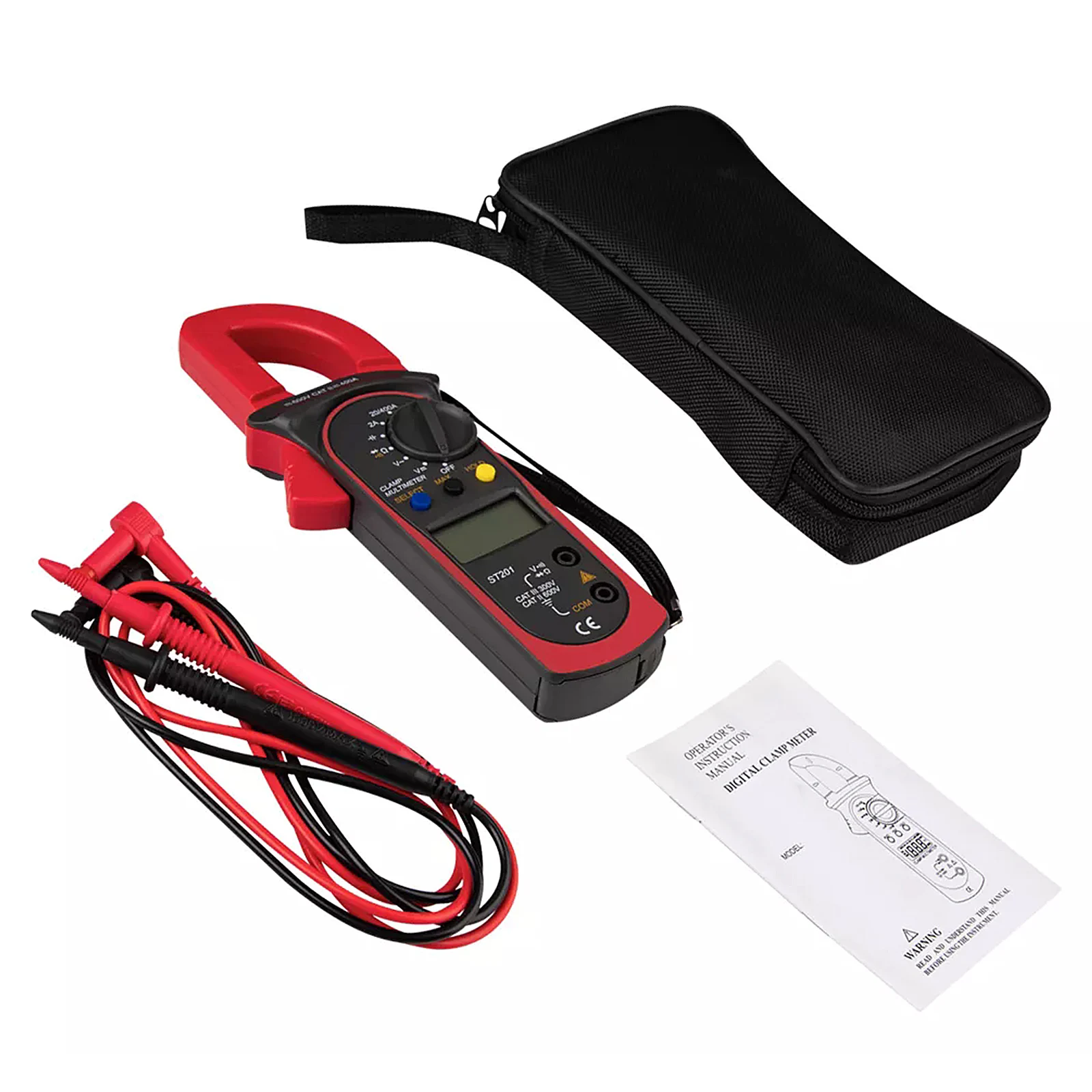 

Digital Clamp Multimeter High Precision 4000 Count LCD Display Meter DC AC Current Voltage Resistance