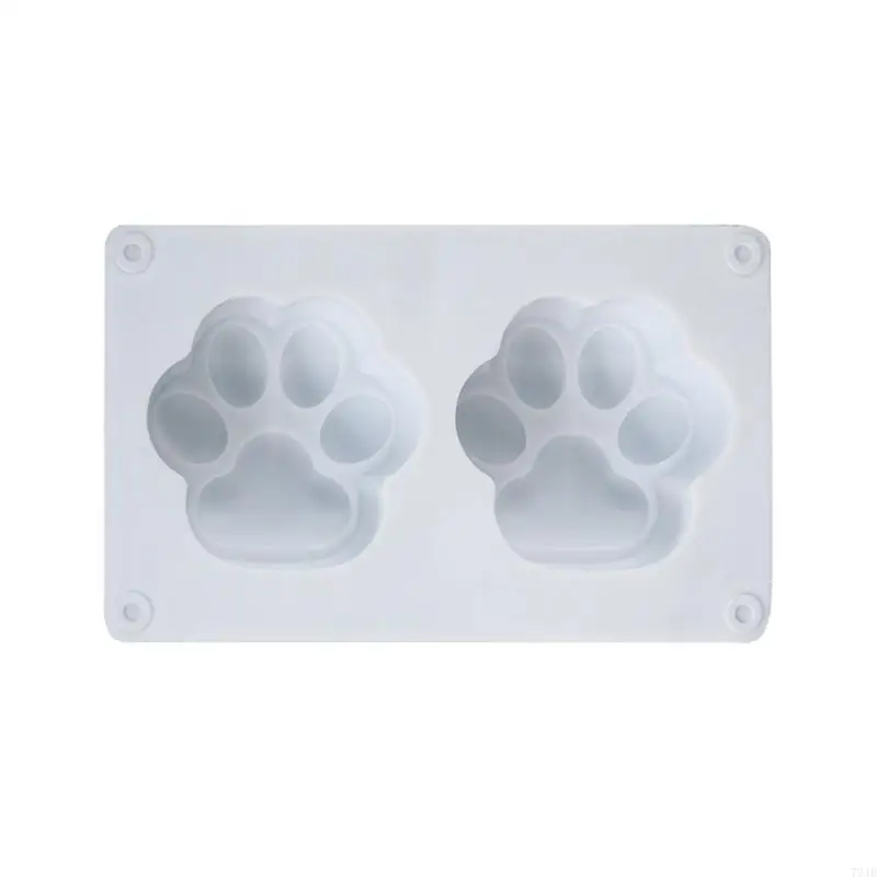 77JB for Cat Paw Silicone Mold 2 Cavities for Cat Paw Chocolate M