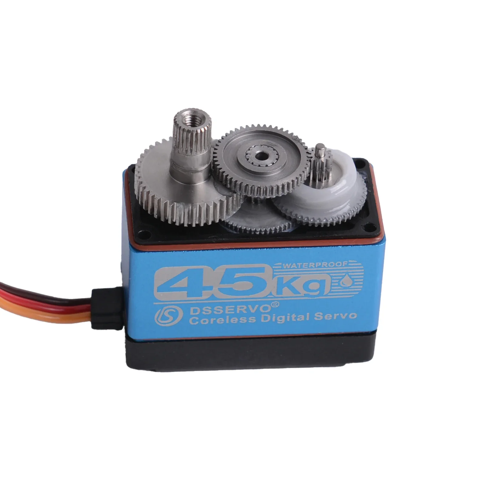 DS3245 45KG 코어리스 디지털 서보 스테인리스 스틸 기어 7.4V 토크 방수 1/8 1/10 RC 바하카용 25T 서보 암 포함