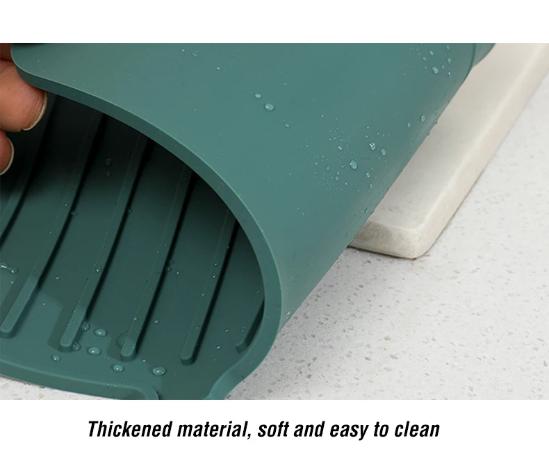 Silikon Drainage Pad Bad Küche Wasserhahn Tropf matte Waschbecken Waschbecken spritzwasser geschützt Abfluss Pad Tisch Wärme isolation schutz – Detail 15
