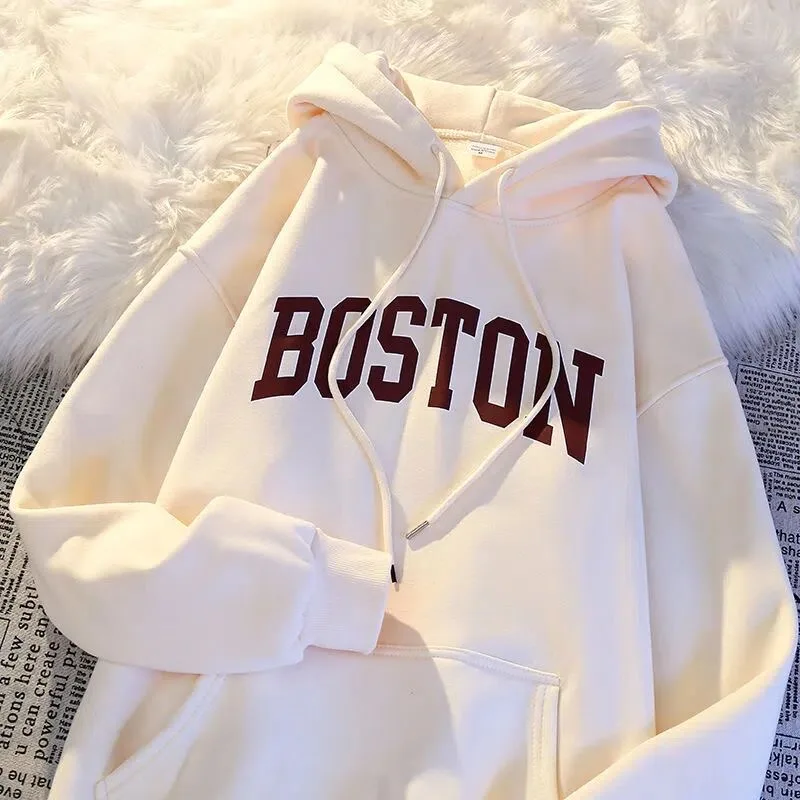 Thiened Fce Felpa con cappuccio Felpa da uomo invernale Capispalla allentato Gioventù New Sle Overhead Abbigliamento M Faion Primavera Autunno