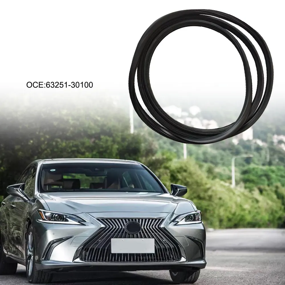 Sunroof Sealing Strip Sunroof Weatherstrip Rubber Black Leakproof Flexible 63251‑30100 for TOYOTA LEXUS GS350 GS450h ES350 JDM