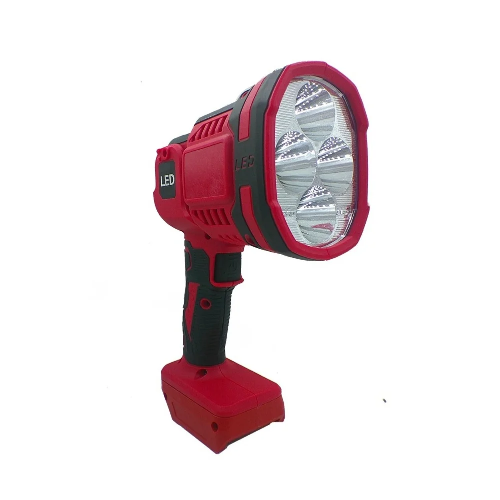 18V LED Work Light Headlamp Red Adjustable Angle Multiple Modes For Outdoor Camping Engineering Inspection Portable Power Tool