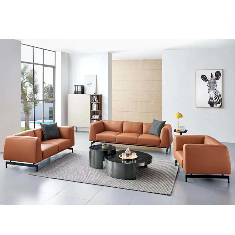 

Hot Sale Synthetic PU Leather Reception Area Guest Waiting Room Office Sofa Leather