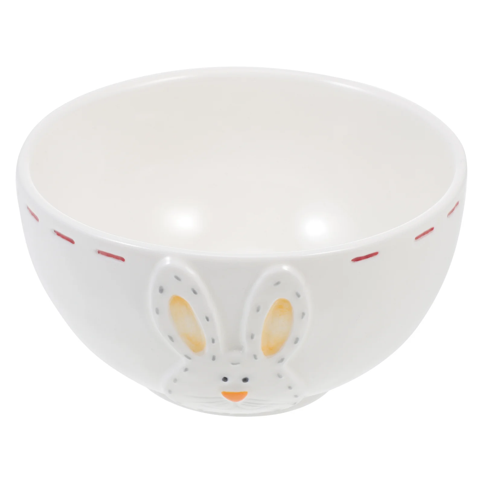 

Rabbit Ceramic Bowl Cartoon Noodle Soup Rice Serving Household Food Storage Versatile Fruit Salad Bowl for Family Restaurant