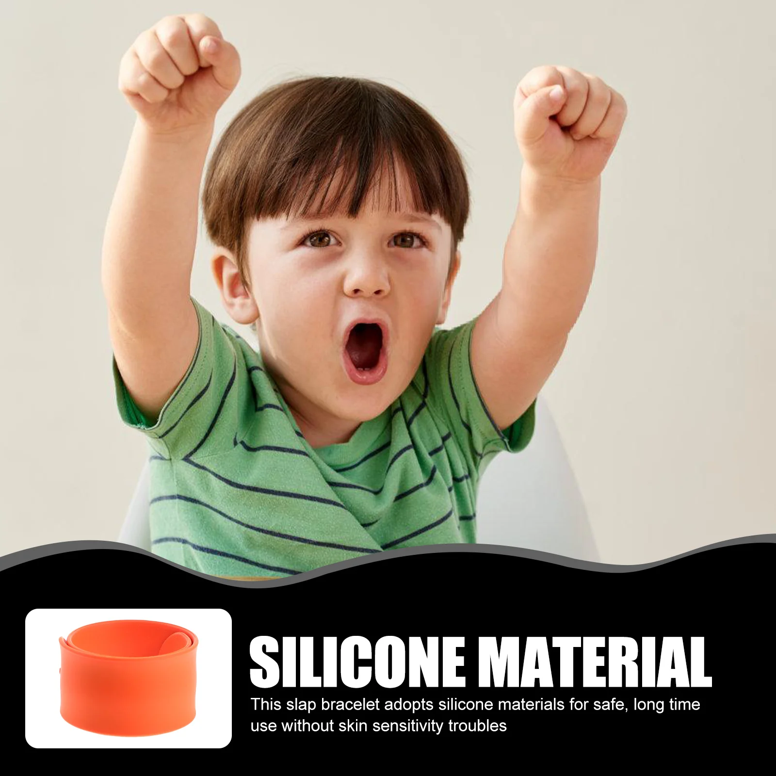 

5 Pcs Silicone Bracelet Bracelets Slap Kids Funny Band for Toys Party Silica Gel Festival Child Slap-on Wristband