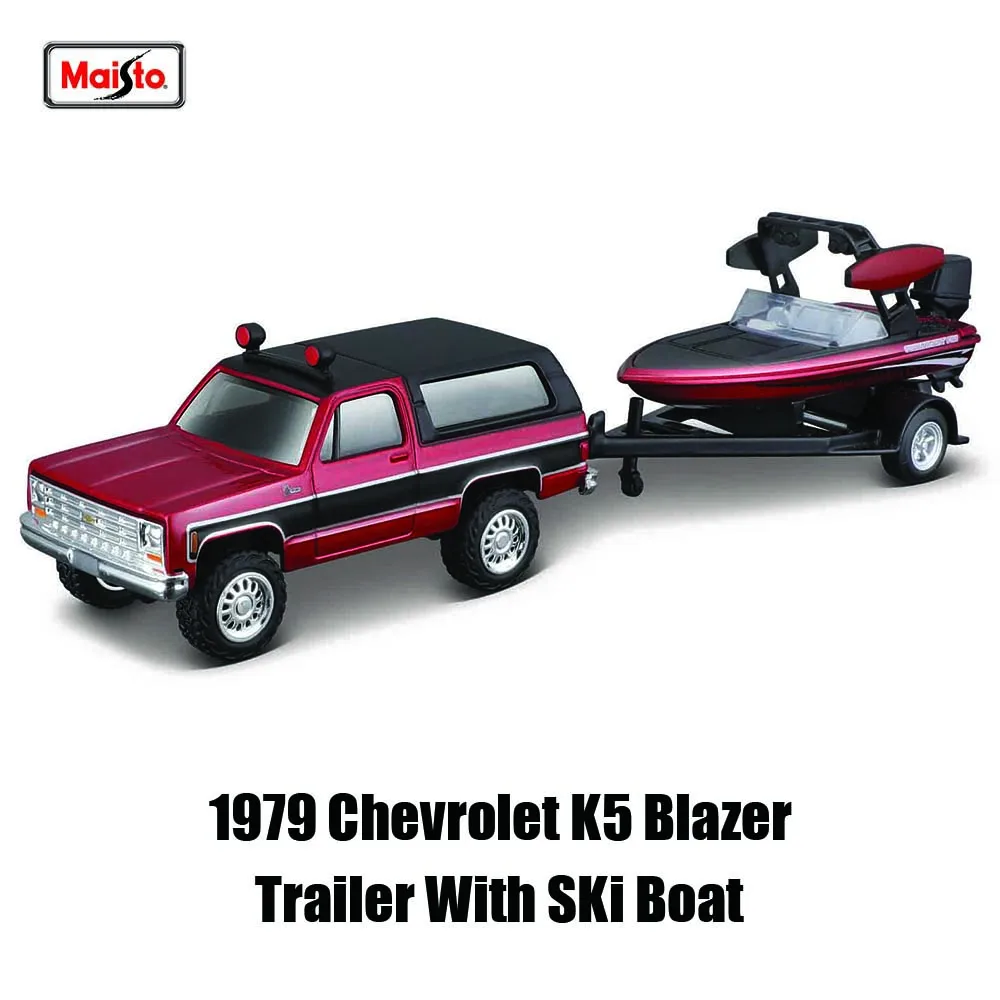 Maisto 1:64 1979 Chevrolet K5 Blazer Chevrolet Brand collectible trailer die-cast precision model car Model collection gift