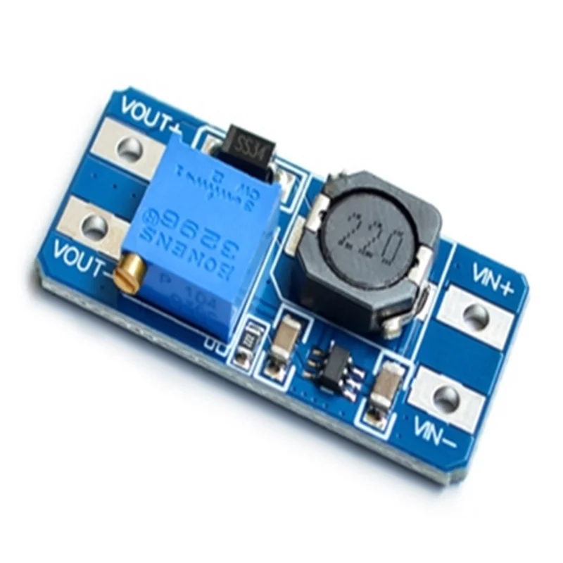 DC-DC adjustable power module wide voltage input 3/5V to 5/9/12/24V MT  3608 2A Booster Board