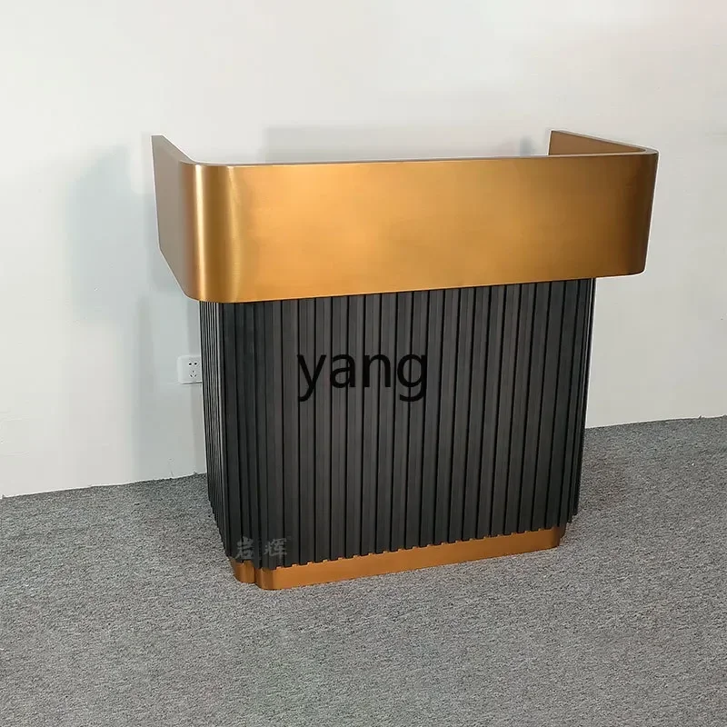 Lmm1 Stainless Steel Welcome Desk Conference Speaker Desk Simple Registration Sales Department Concierge Desk