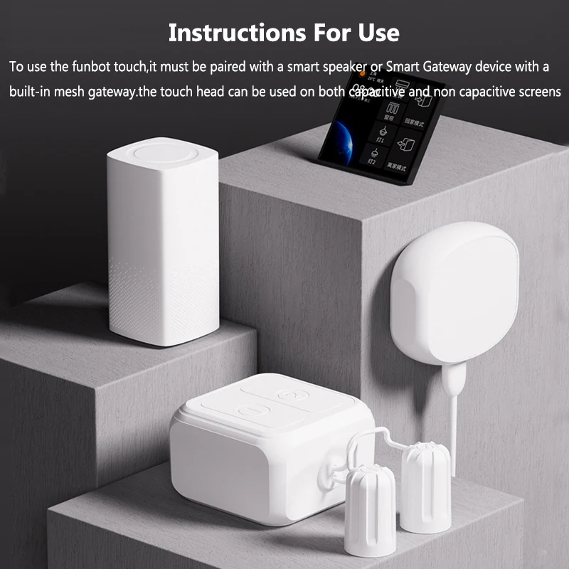 Tuya Bluetooth Smart Fingerbot Switch Button Touch Mode Fingerbot Smart Life App Voice Control Alexa Google Home Alexa Smarthome