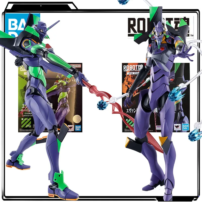 

Bandai Genuine ROBOT Anime Figure Neon Genesis Evangelion Unit 01&Unit 13 Action Figure Toys for Boy Kids Gift Collectible Model