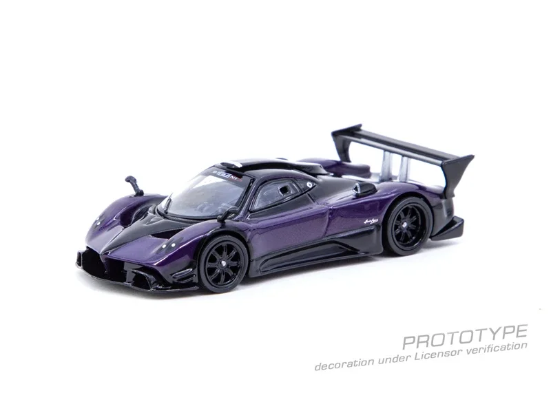 Tarmac Works 1:64 Pagani Zonda R Viola PSO Diecast Model Car