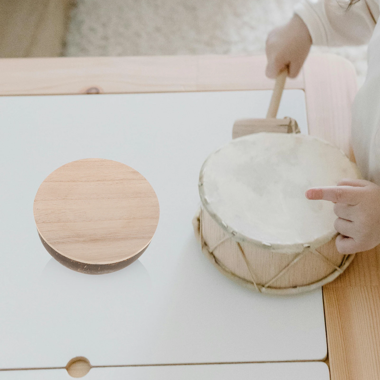 

Gourd Erhu Resonating Bowl for Musicians Resonator Instrument Part Accessory Replacement Accessories Coconut