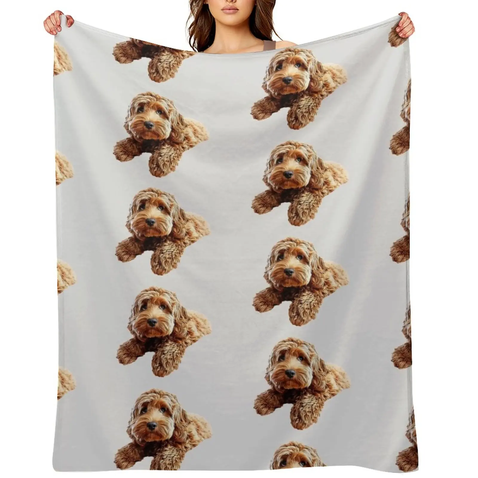 

Doodle Cockerpoo Cockapoo Spoodle Cute Puppy Dog Throw Blanket halloween wednesday Winter beds Soft Blankets