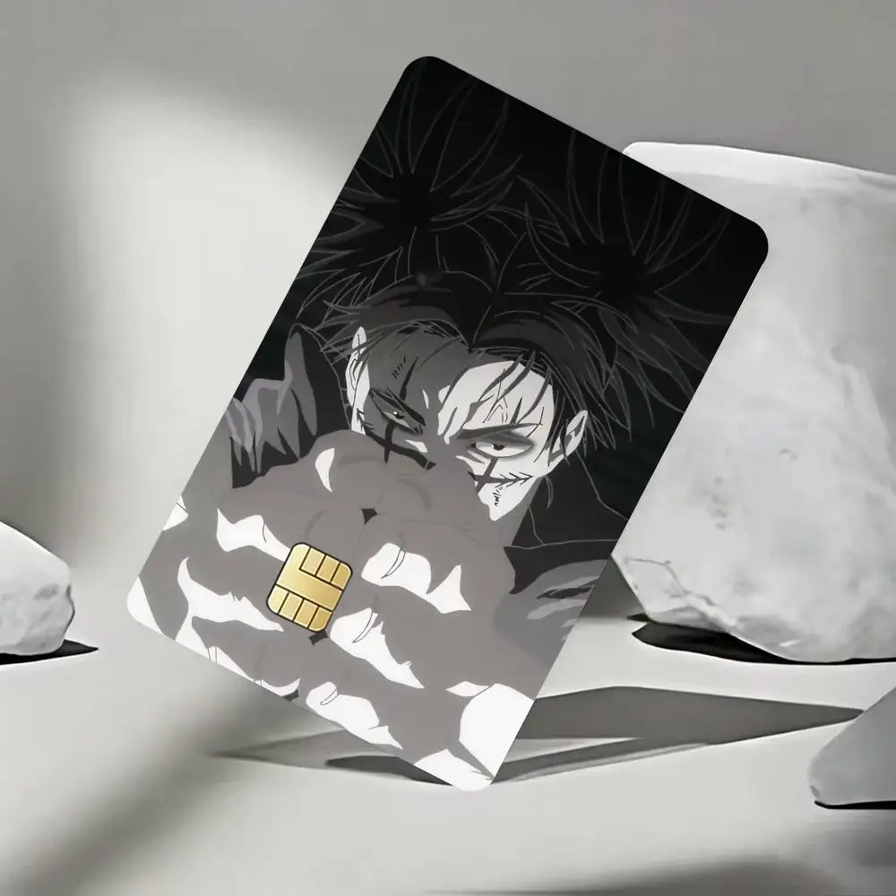 Anime J-Jujutsu K-Kaisen C-Choso Decorative Waterproof Film Skin Cover Credit Card Stickers Debit Front Bank Bus Pass