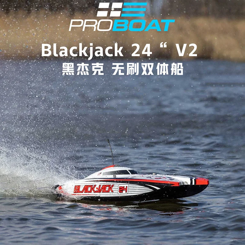 

Proboat Blackjack V2 24 Inch Brushless Electric Catamaran Rtr Remote Control Racing Rc Boat For Adult Hobby Enthusiasts