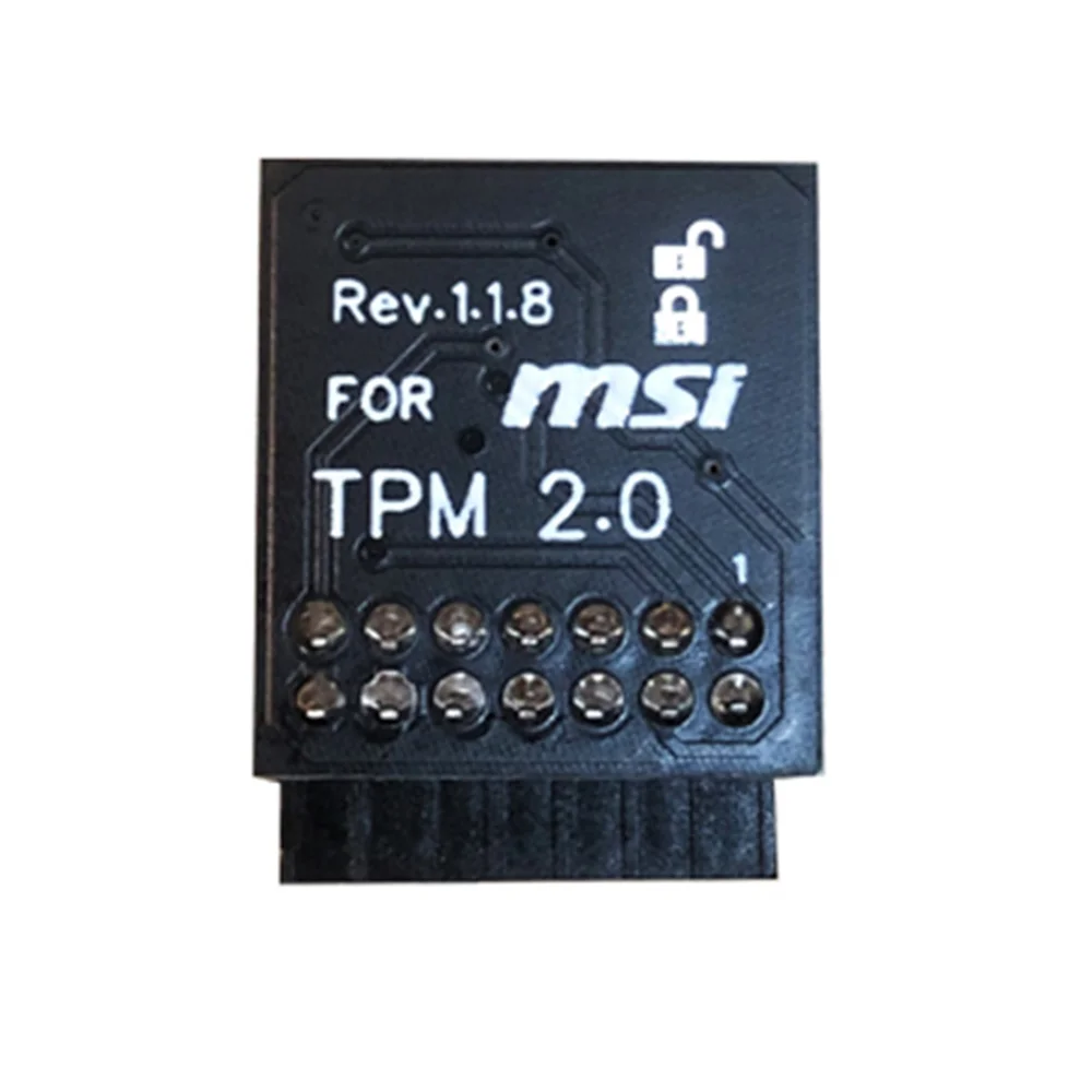 TPM2.0 Encryption Security Module Remote Card Supports Version 2.0 14Pin LPC TPM2.0 Security Module for MSI 14Pin LPC