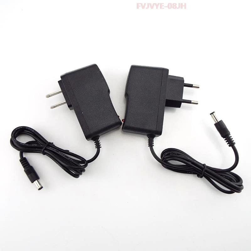 AC DC 100V-240V 6V 1A Power Supply Adapter Charger Converter Transformer CCTV Camera LED Strip Lamp 5.5mm*2.5mm US EU Plug