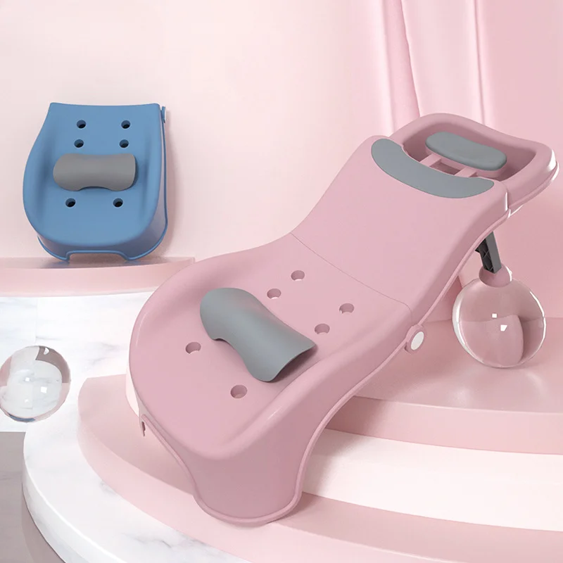 Children's Shampoo Reclining Chair Foldable Household Hair Wash Stool Comfortable And Practical Baby Cleanser Solution