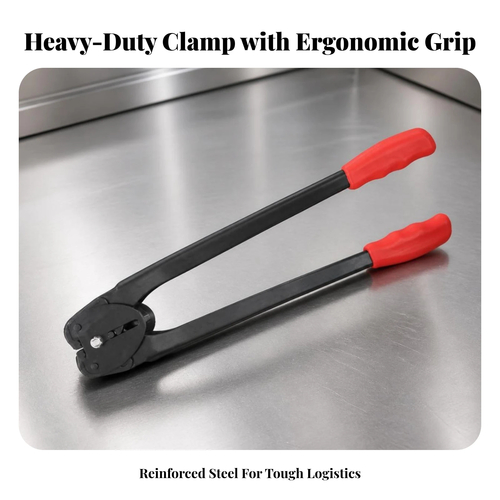 Strapping Clamp Tool Ergonomic Packing Band Clamp Strapping Tensioner Non-Slip Packaging Equipment Long-Lasting for Packers view 5